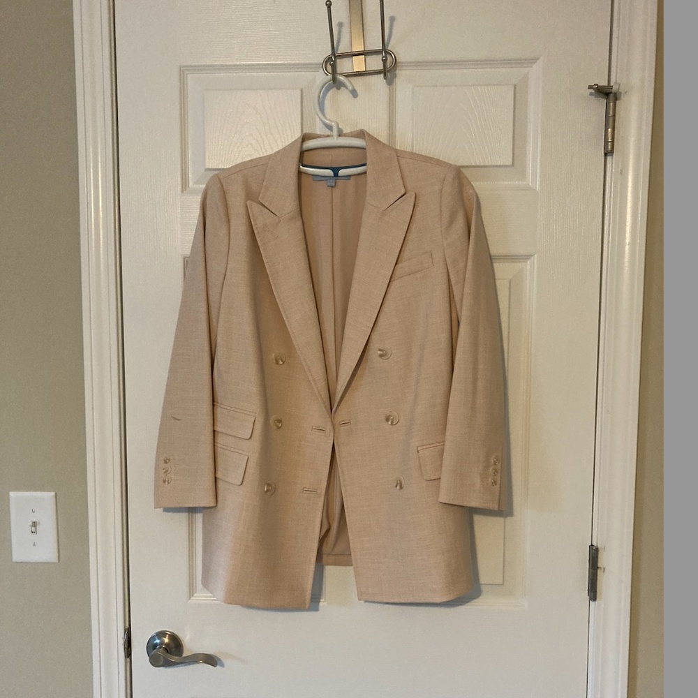 Size 8 Antonio Melani Pink Double-Breasted Blazer